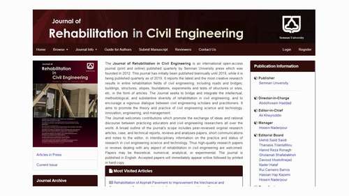  Journal of Rehabilitation in Civil Engineering 